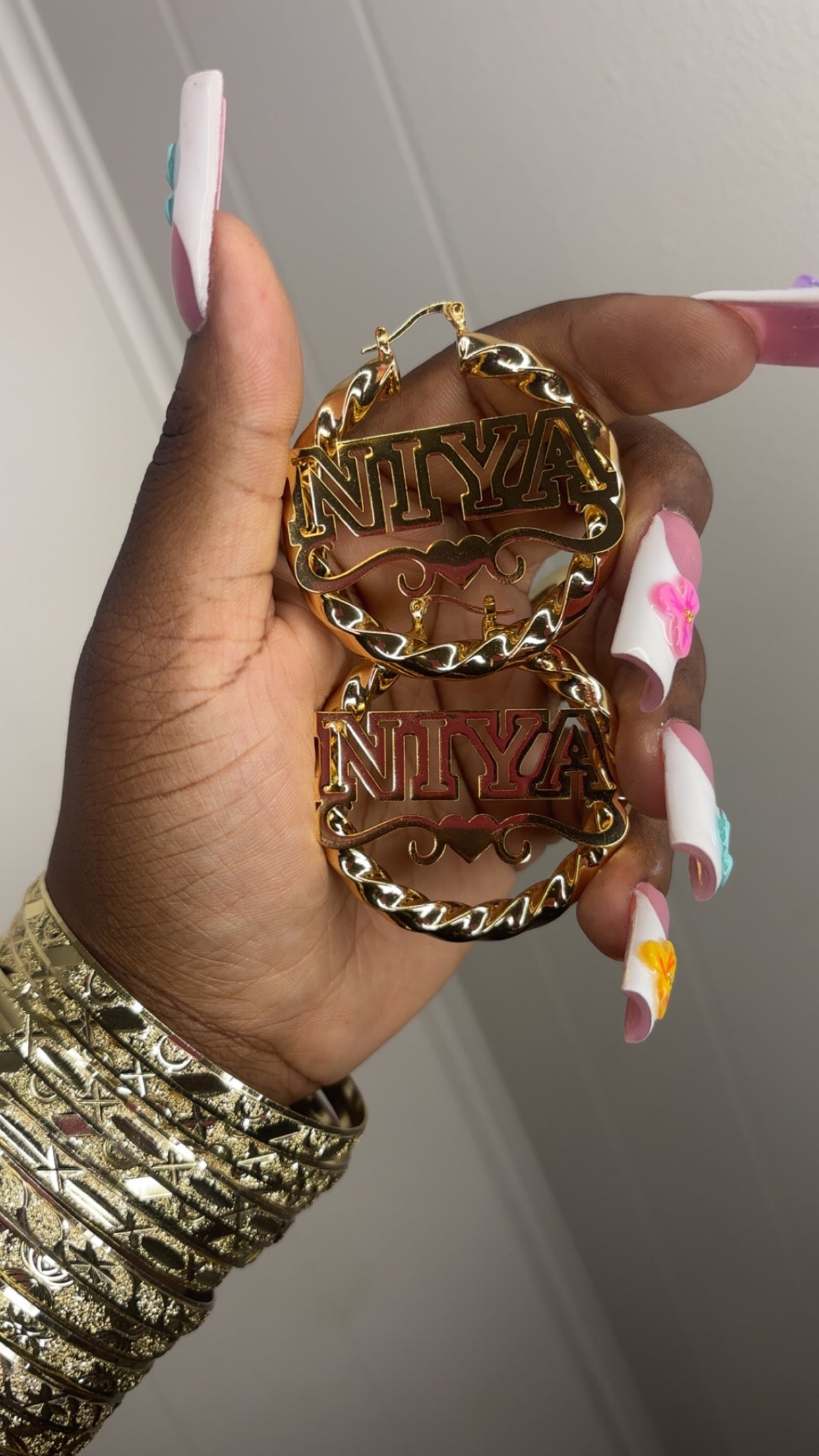 Custom Name Hoops