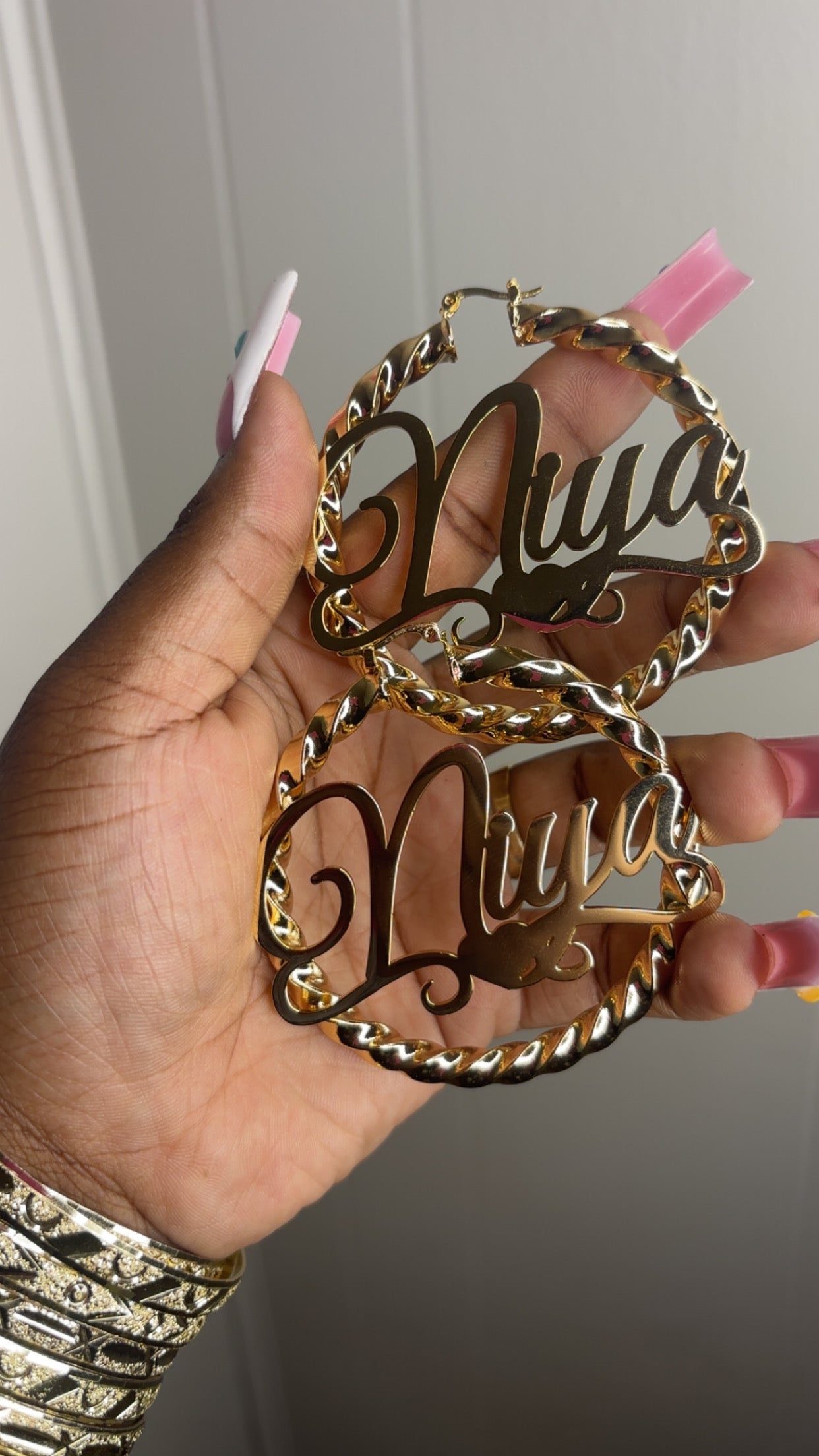 Custom Name Hoops