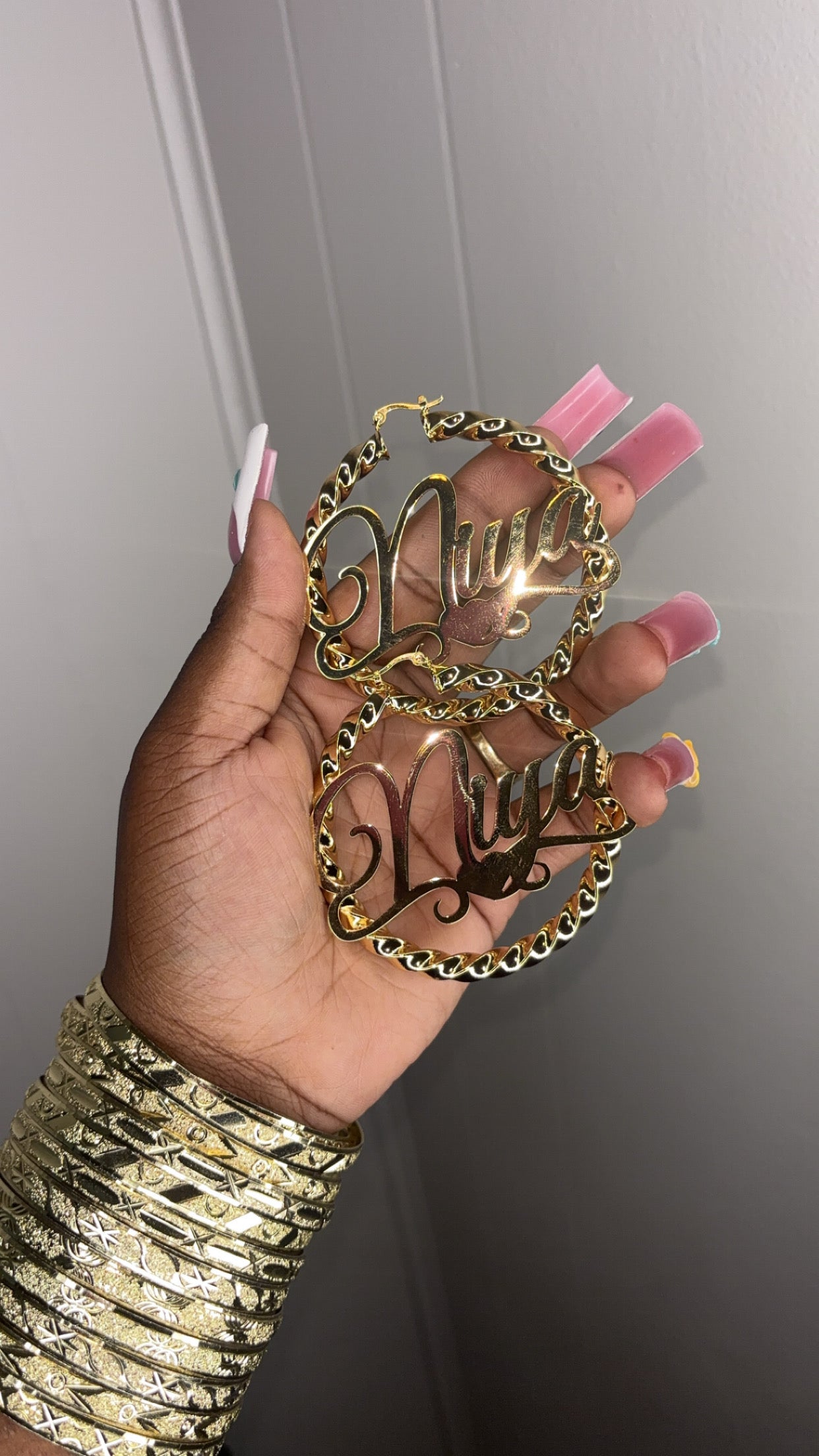 Custom Name Hoops