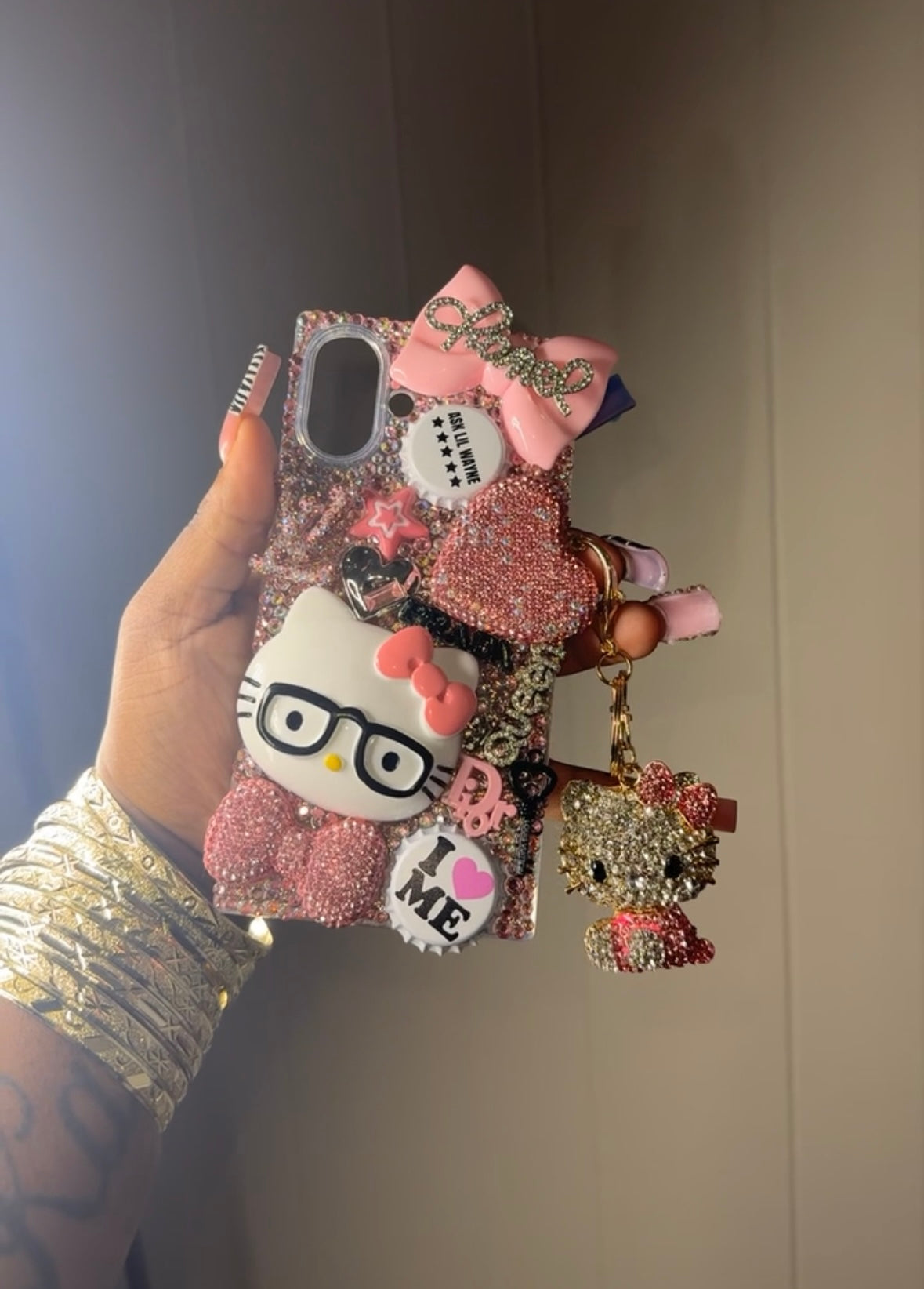 Bling Junk Case w. Keychain